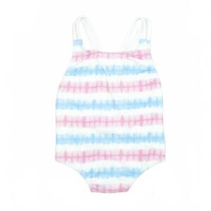 NEW FINA EJERIQUE girl's tie dye bathingsuit in pink and blue
